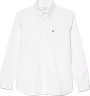 Lacoste Regular Fit Oxford Button-Down Shirt