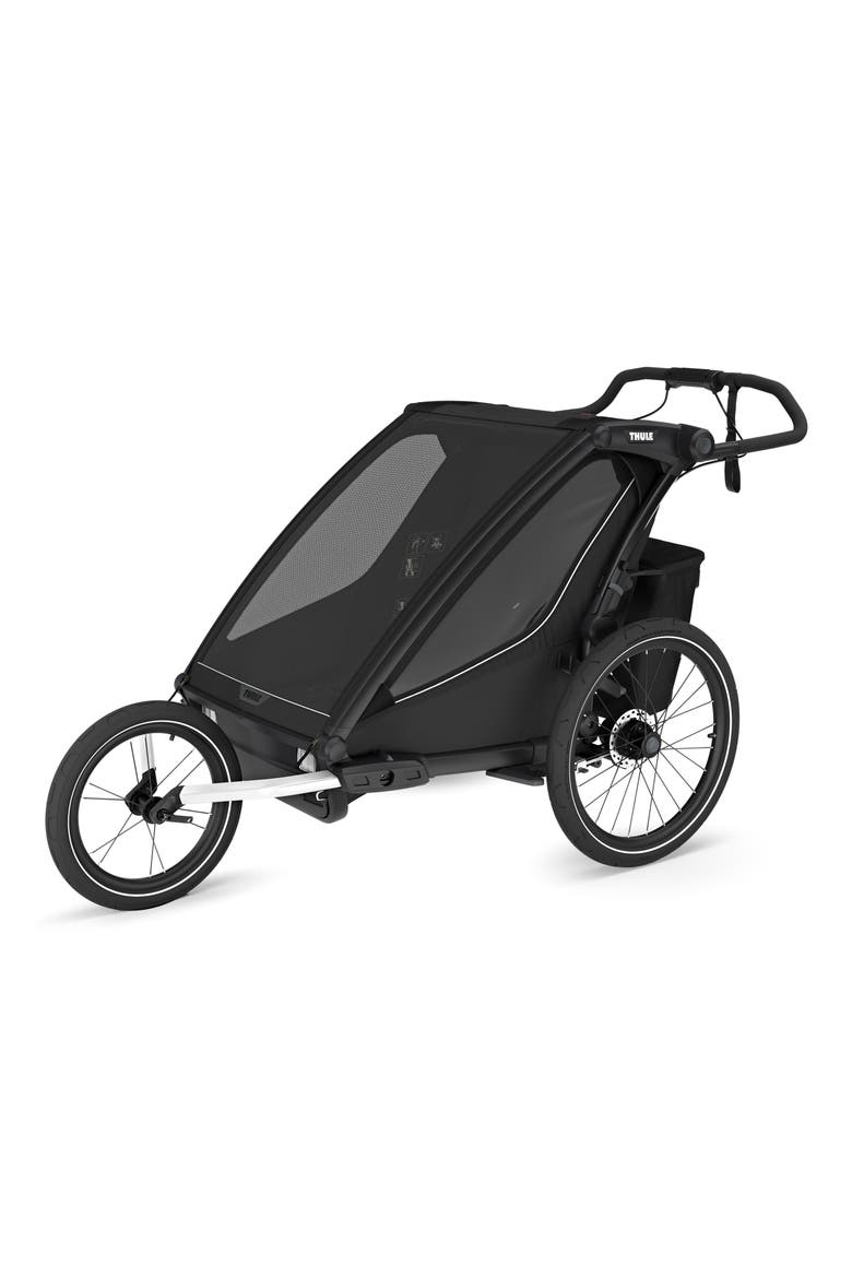 Chariot Sport 2 Multisport Double Cycle Trailer/Stroller, Main, color, BLACK
