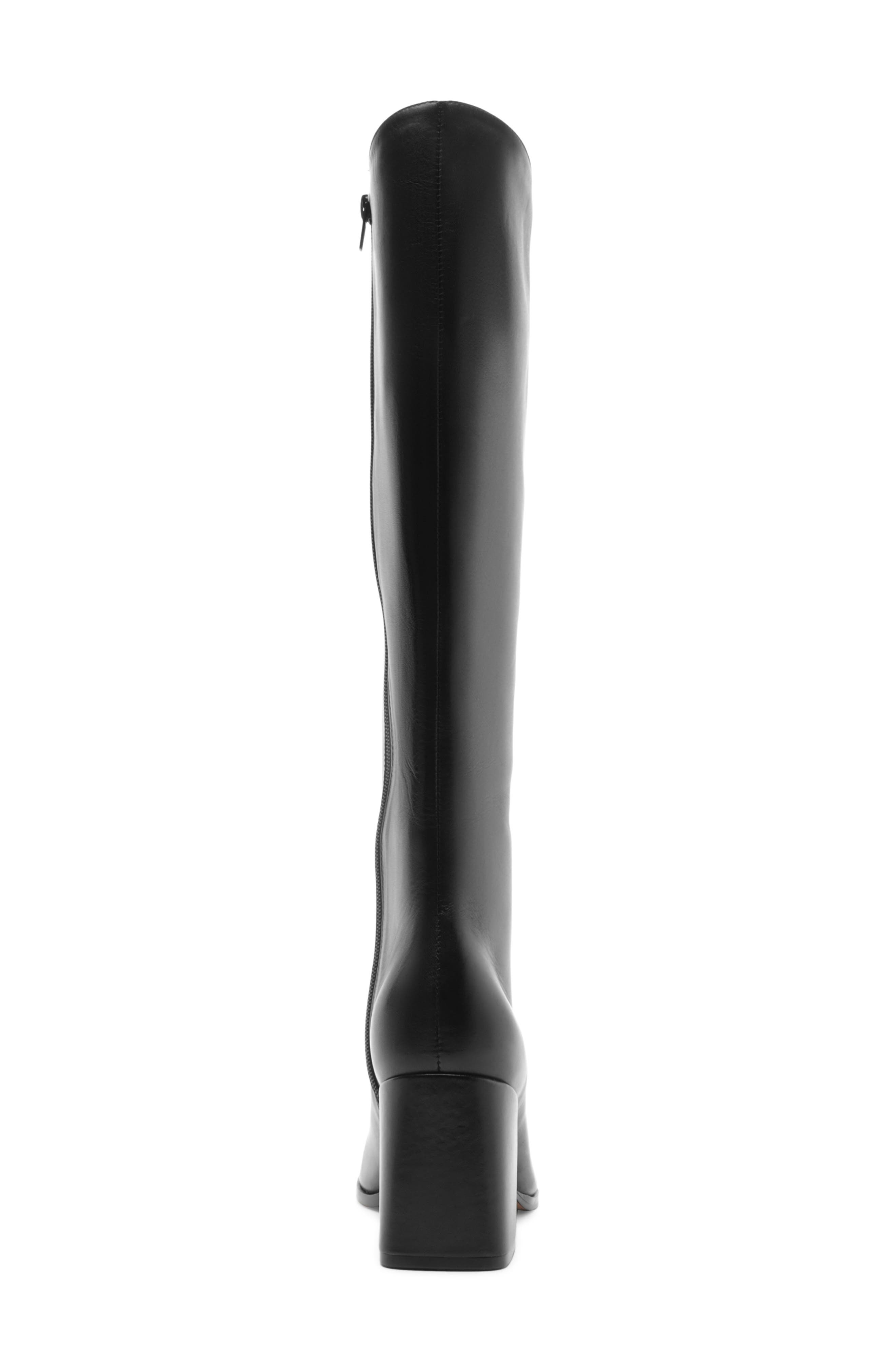 Nancy Block Heel Knee High Boot, Alternate, color, BLACK