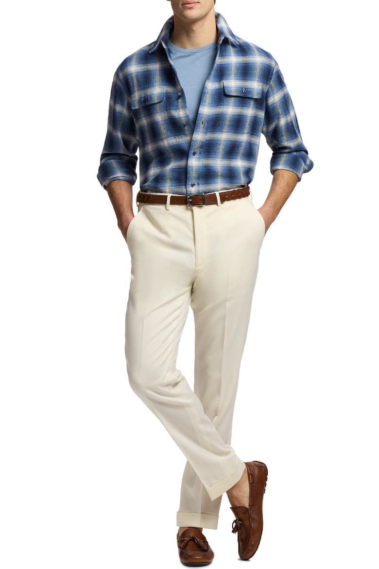 Cooper Plaid Hemp & Cotton Button-Up Shirt, Alternate, color, WINWARD BLUE MULTI