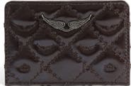 Zadig & Voltaire Pass Vintage Monogram Quilted Leather Card Case