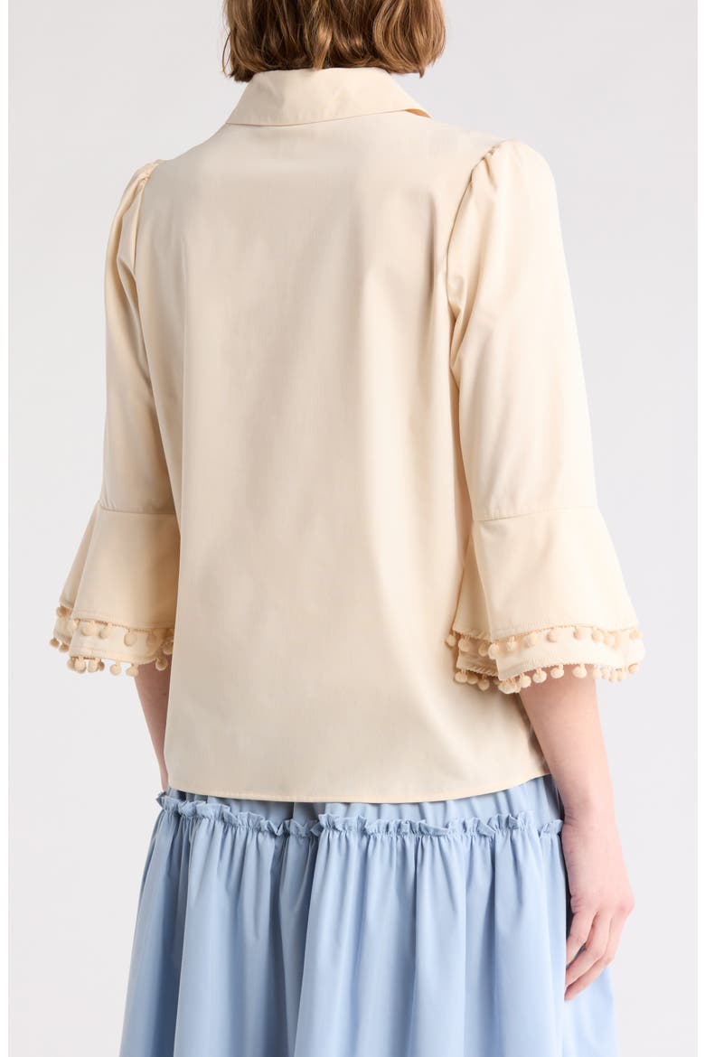 Angel Button-Up Shirt, Alternate, color, TAPIOCA