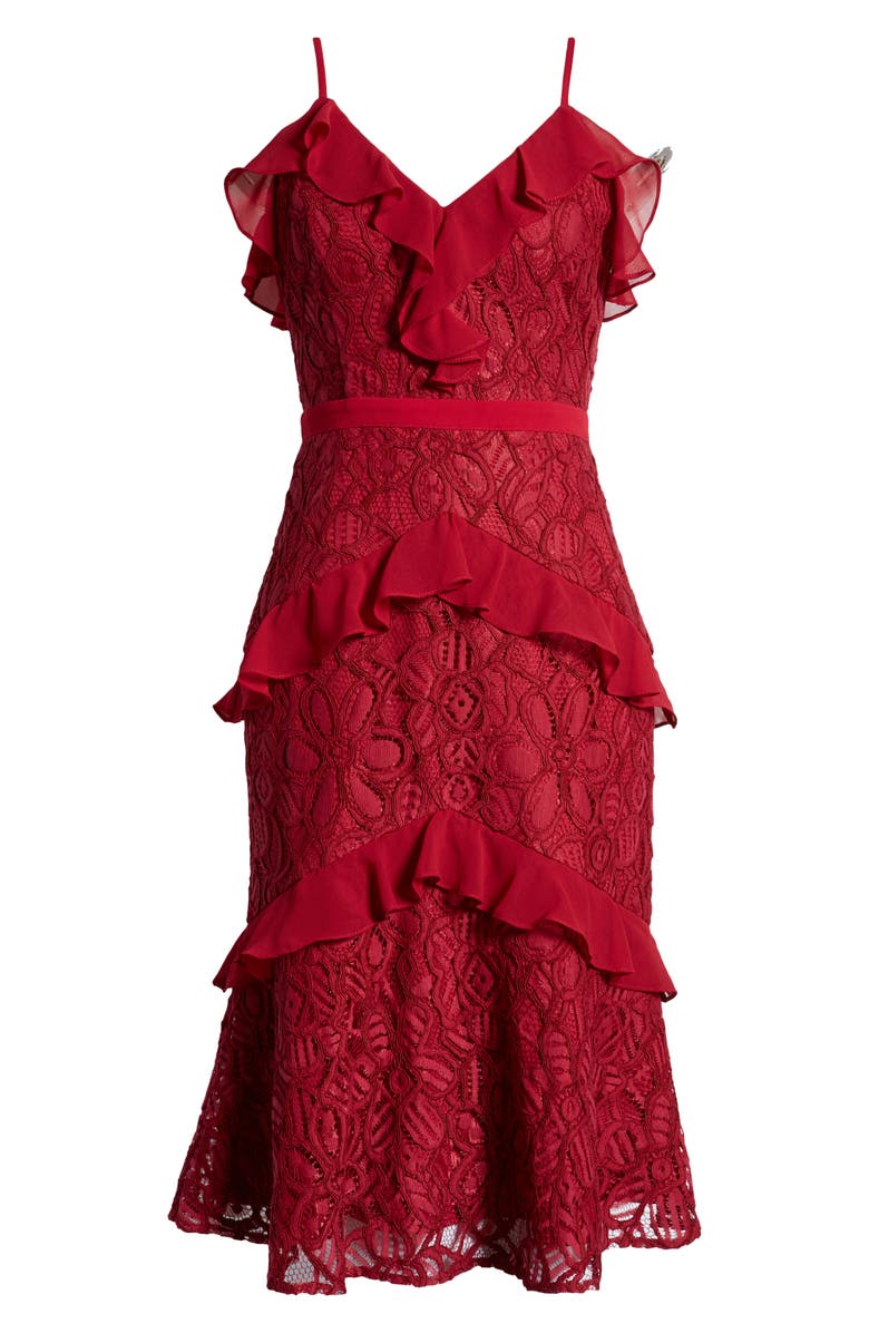 Adelyn Rae Enslie Embroidered Lace Dress, Alternate, color,