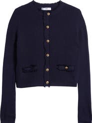 MANGO Textured Knit Cardigan