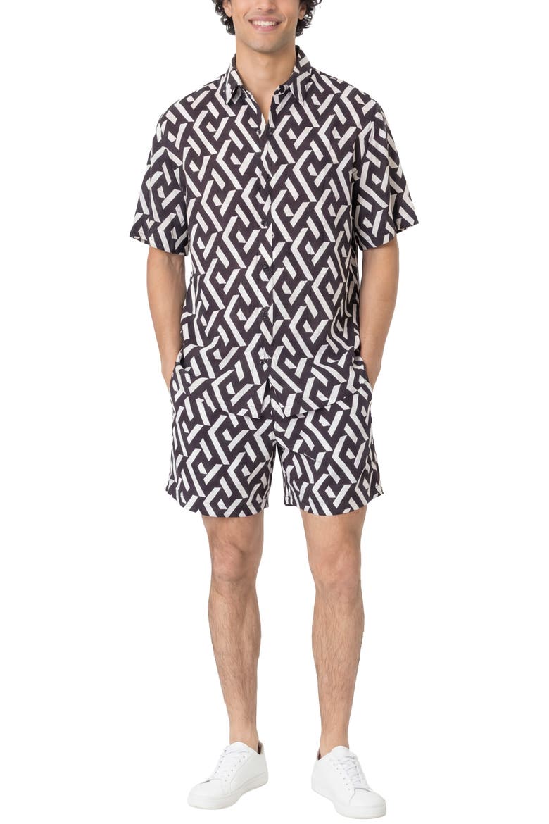 Callen Shorts, Main, color, Black White