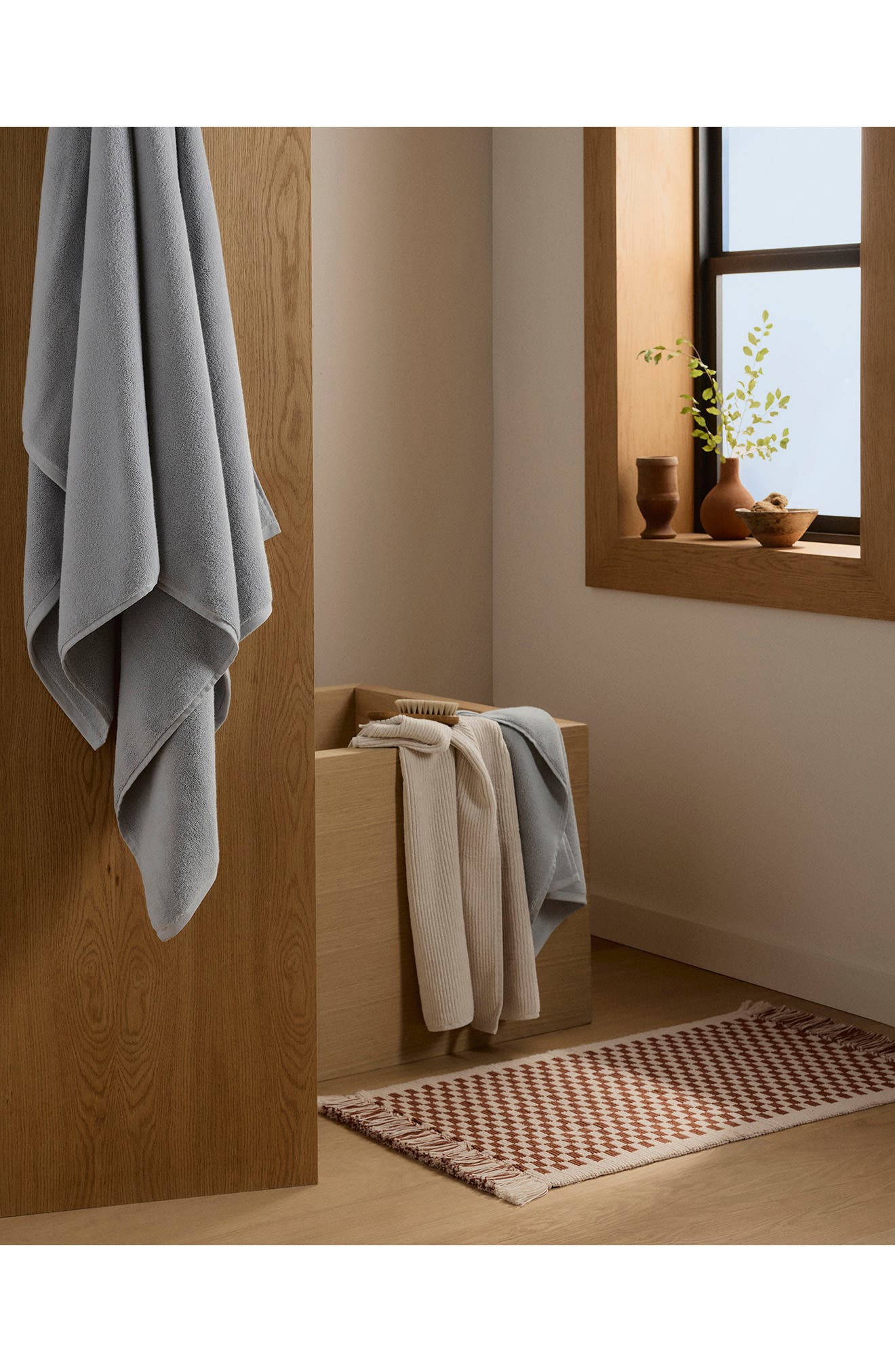 Parachute Checkered Bath Rug | Nordstrom