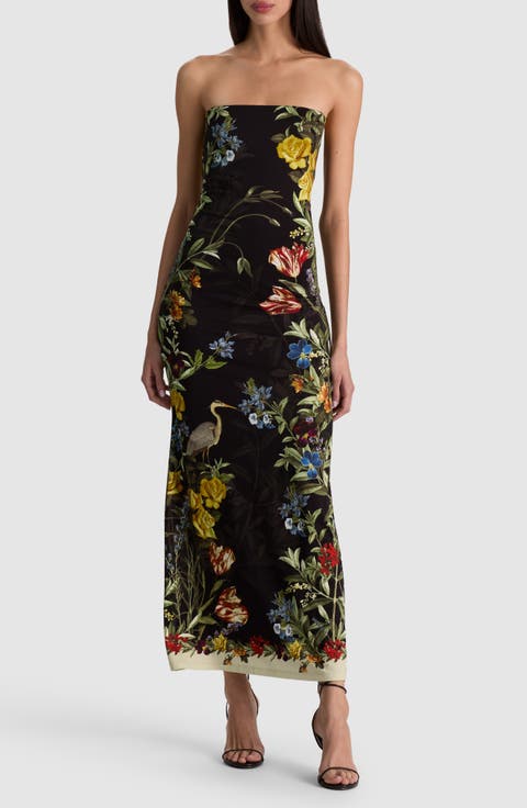 Delora Strapless Midi Dress