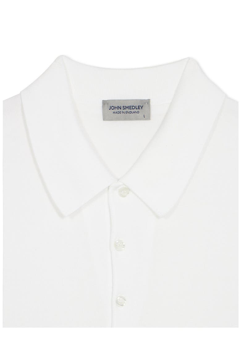 Isis Short Sleeve Knit Polo, Alternate, color, WHITE