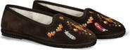Fortela Frutate Friulane Suede Leather Embroidery