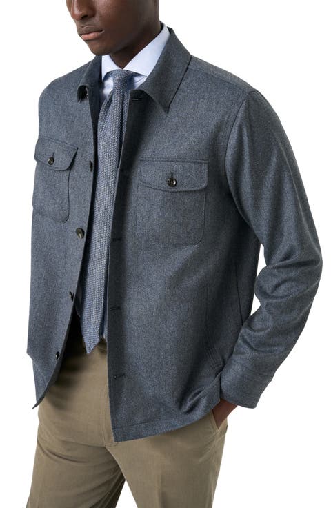 Merino Wool Flannel Overshirt