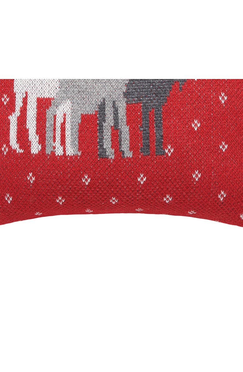 C&F Home 3 Moose Cotton Small/Petite Accent Pillow, 10" x 10", Alternate, color, Grey