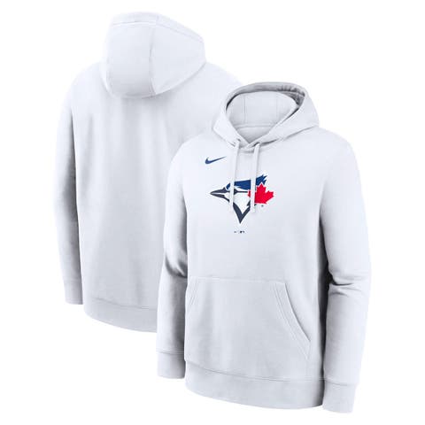 Men's Nike White Toronto Blue Jays Logo Club Hoodie