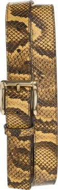 AMIRI Python Embossed Leather Belt