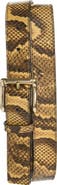 AMIRI Python Embossed Leather Belt