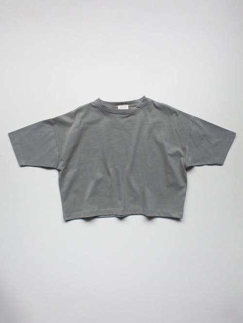 The Simple Folk The Oversized Tee In Lead Gray