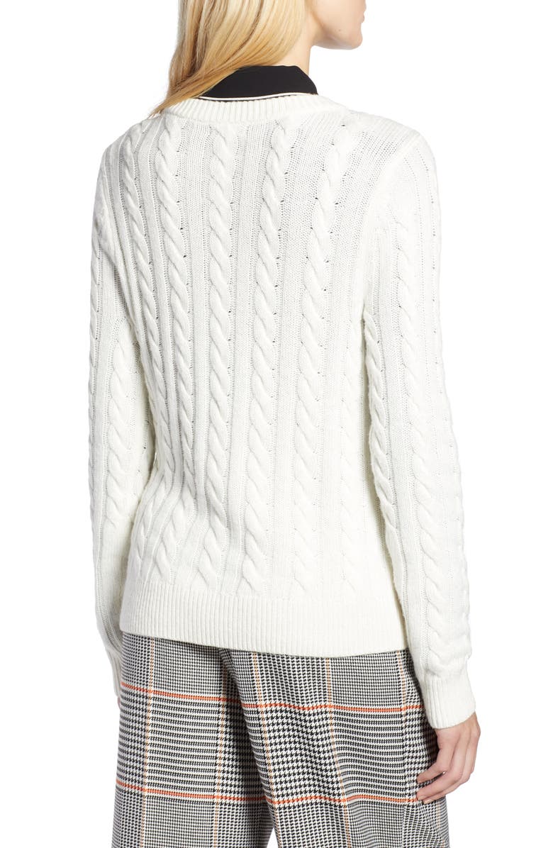 Halogen<sup>®</sup> x Atlantic-Pacific Cable Sweater, Alternate, color,