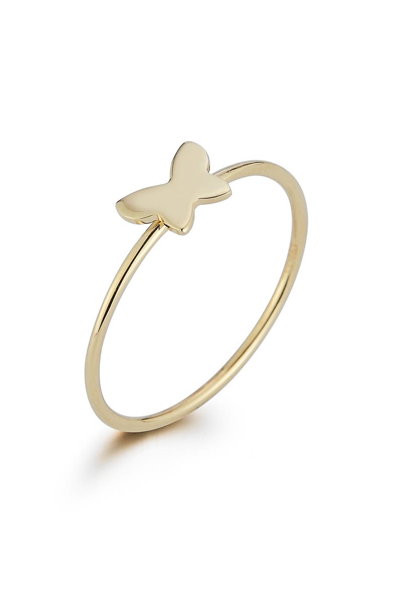 Ember Fine Jewelry Butterfly Ring, Alternate, color, Gold