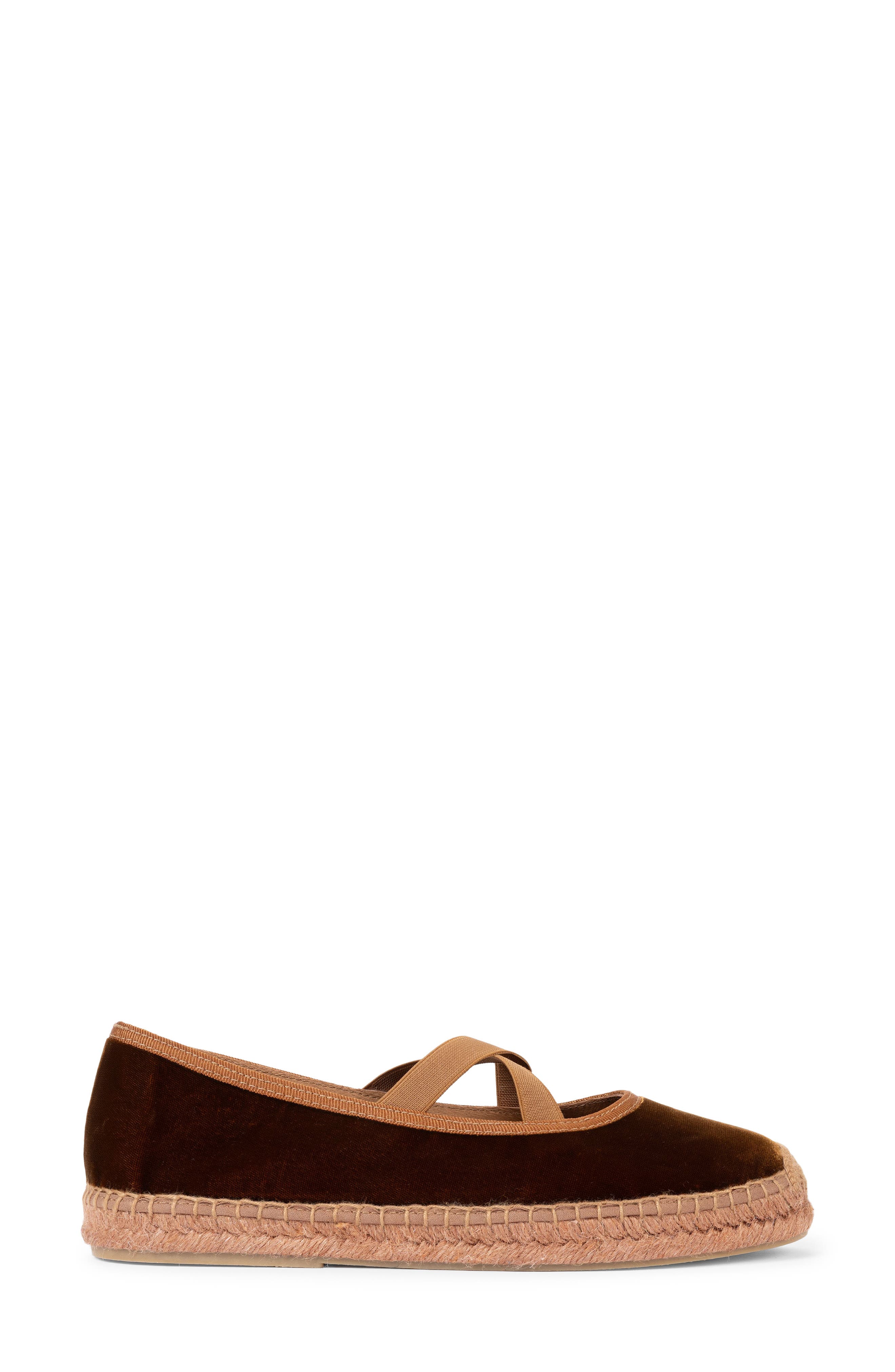 Chico Velvet Espadrille Flat, Alternate, color, TAN