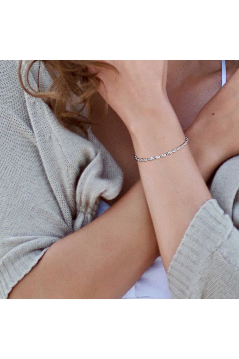 1/2 CTW Diamond Tennis Bracelet Sterling Silver, Alternate, color, Sterling Silver