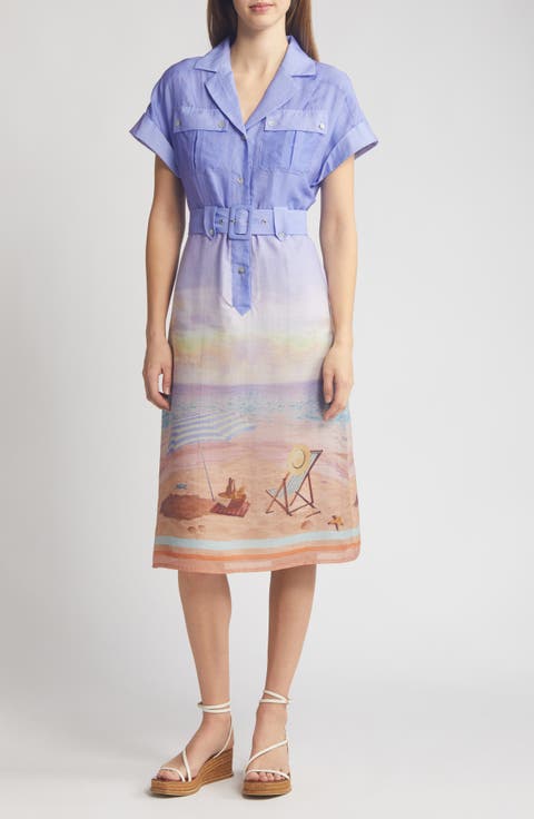 Eilish Belted Midi Shirtdress