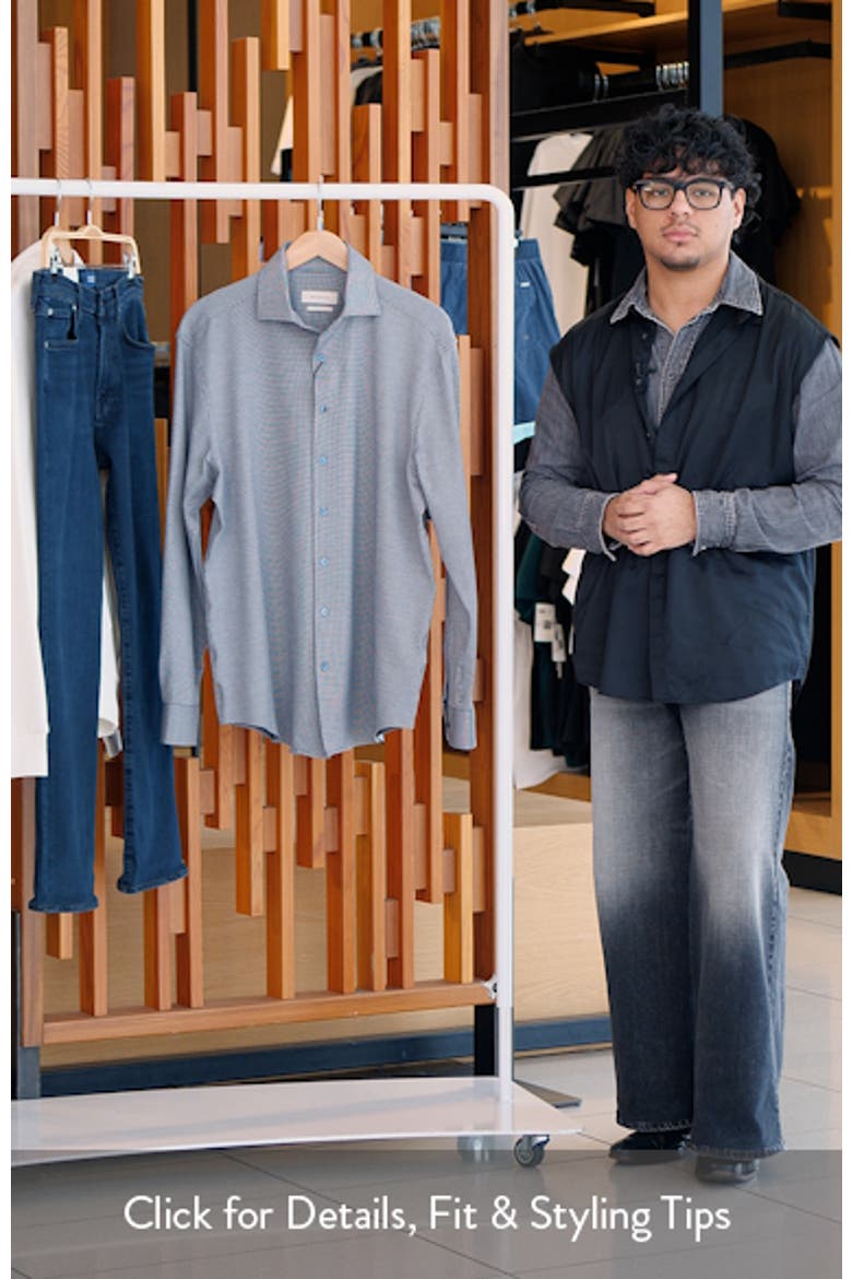 Devon OoohCotton® Houndstooth Button-Up Shirt video