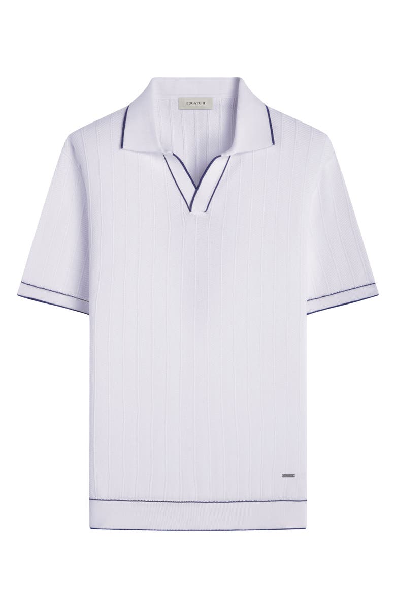 Bugatchi Johnny Collar Rib Polo, Alternate, color, Chalk