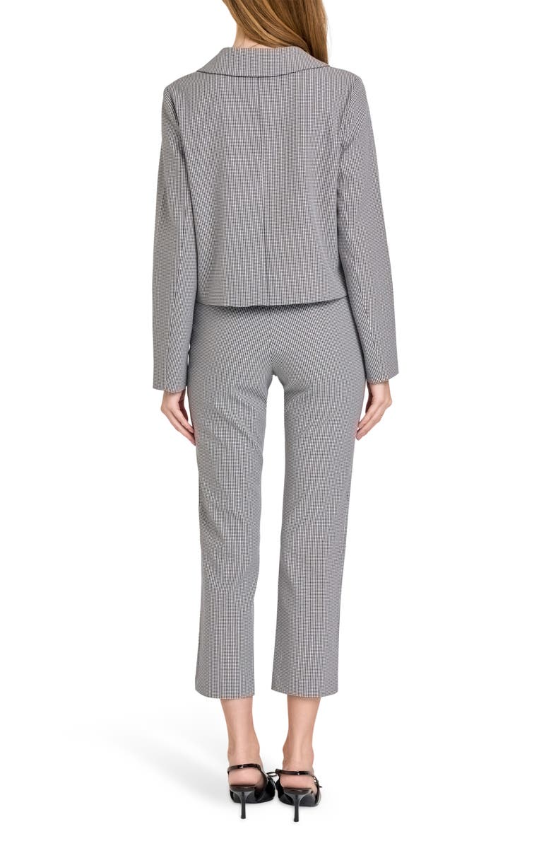 WAYF Melina Houndstooth Crop Pants, Alternate, color, Black/White Houndstooth