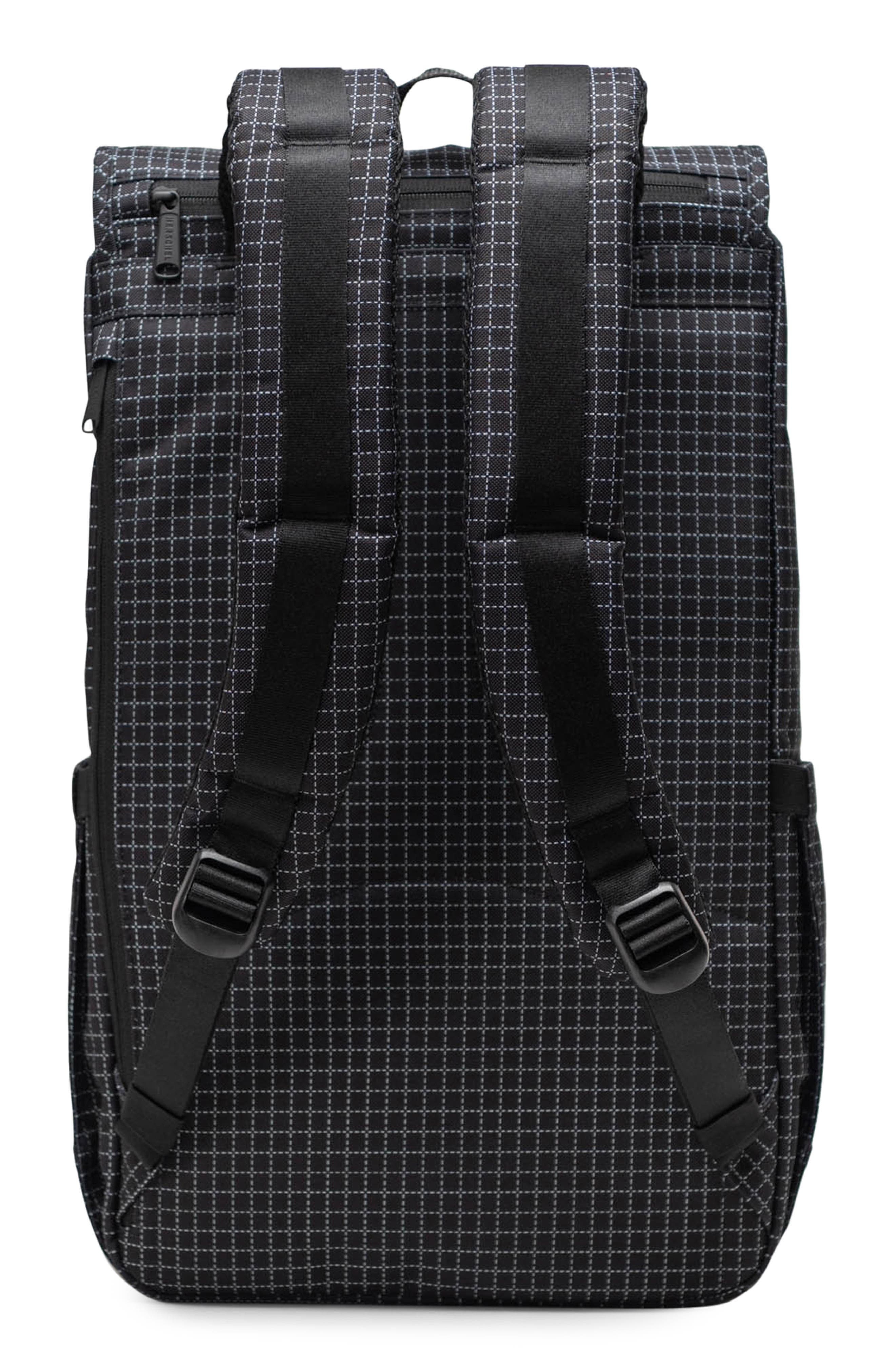 Herschel Supply Co. Little America Backpack, Alternate, color, Grid - Black