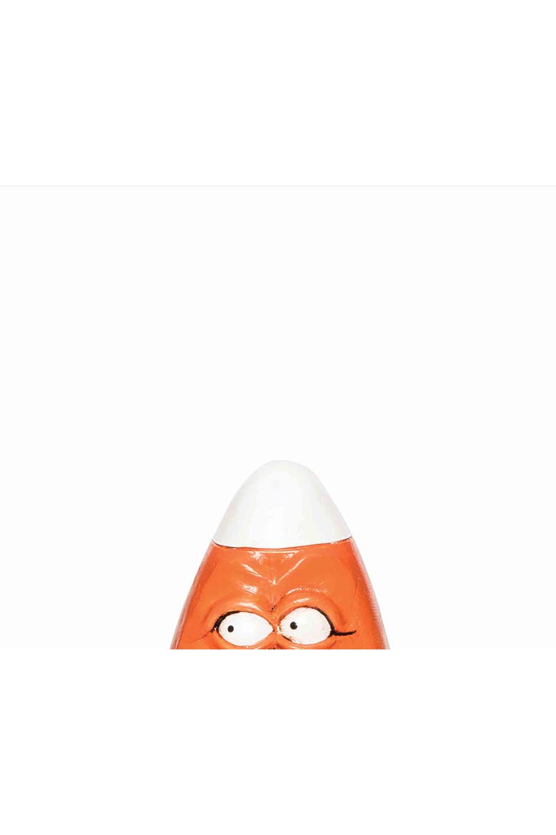 Smiling Face Candy Corn Halloween Small Figurine, Alternate, color, Orange