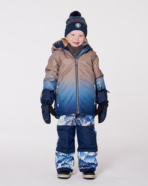 Deux Par Deux Boy Two-piece Play Snowsuit In Blue