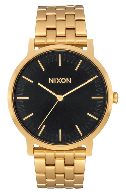 Nixon Porter Bracelet Watch, 40mm In All Gold/black
