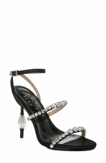 Aragon Crystal Embellished Ankle Strap Sandal