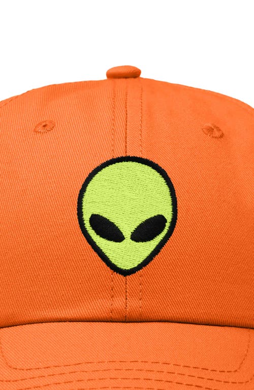 Shop Dalix Alien Dad Cap In Orange