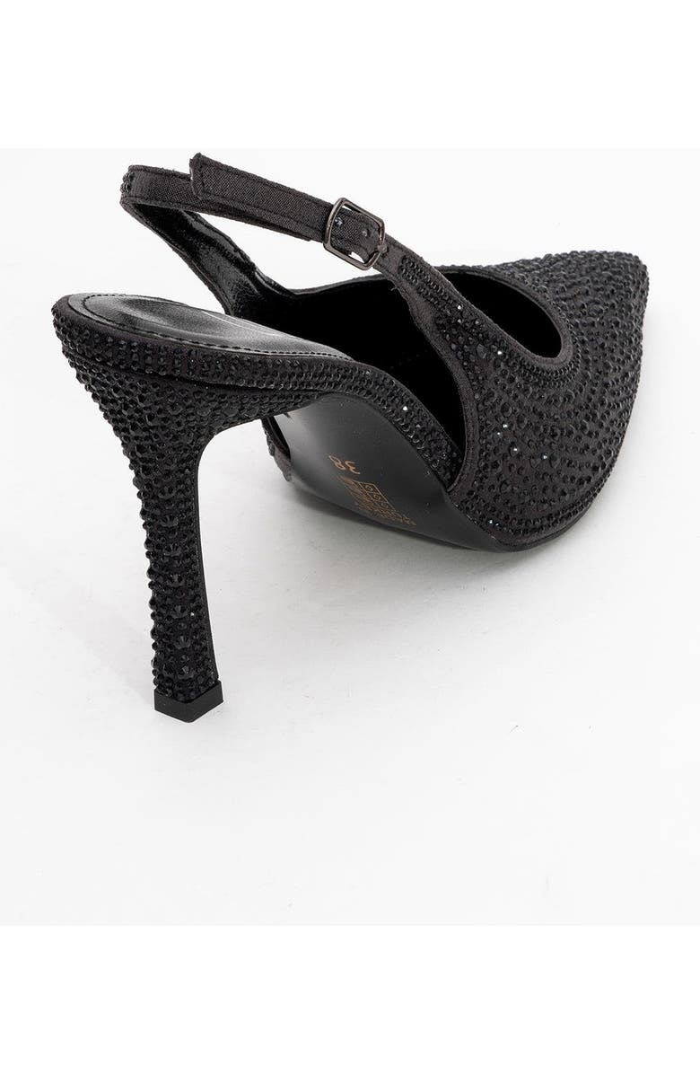 Prologue Shoes Roya Pointed Toe Stiletto Pump, Alternate, color, Black