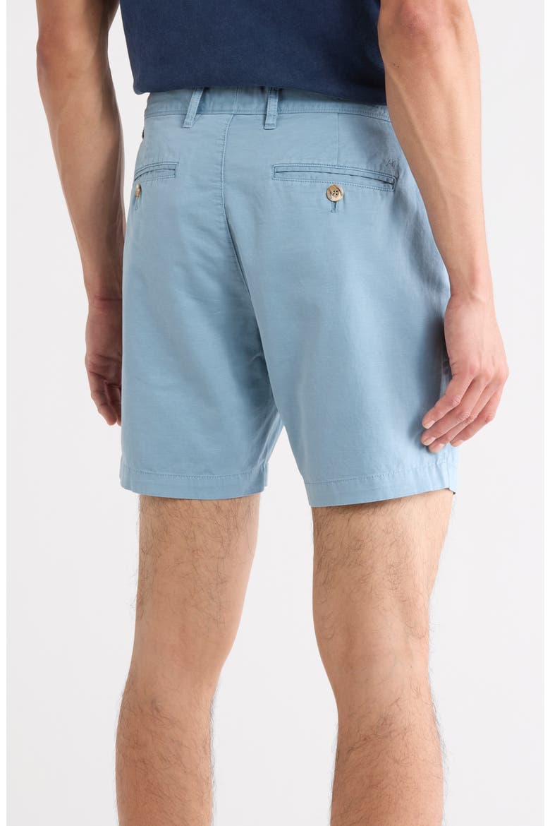 Melrose Cotton & Linen Shorts, Alternate, color, MID BLUE