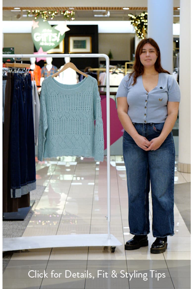 Open Stitch Oversize Sweater video