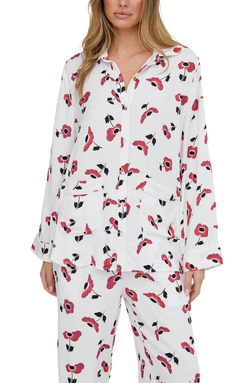 Lily And Lionel London Evie Long Sleeve Print Pajama Set In Multi