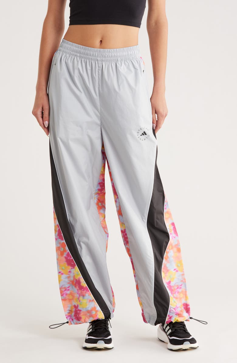 adidas by Stella McCartney Print Woven Track Pants, Main, color, Active Gold/ Tactile Yellow