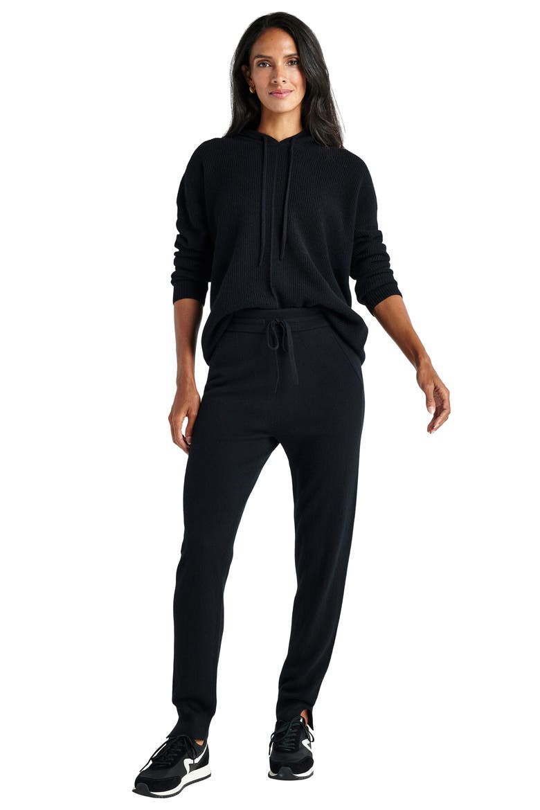Elin Knit Joggers, Alternate, color, BLACK