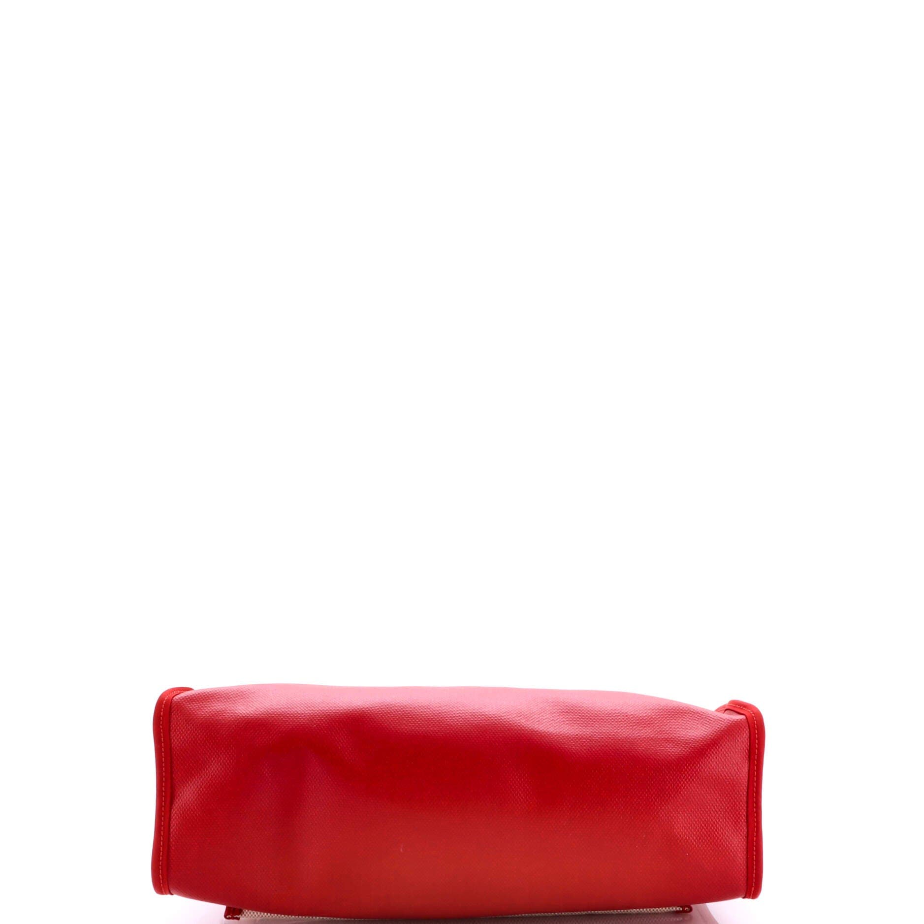 Herbag Zip Berline Vache Canvas and Leather 31, Alternate, color, Red