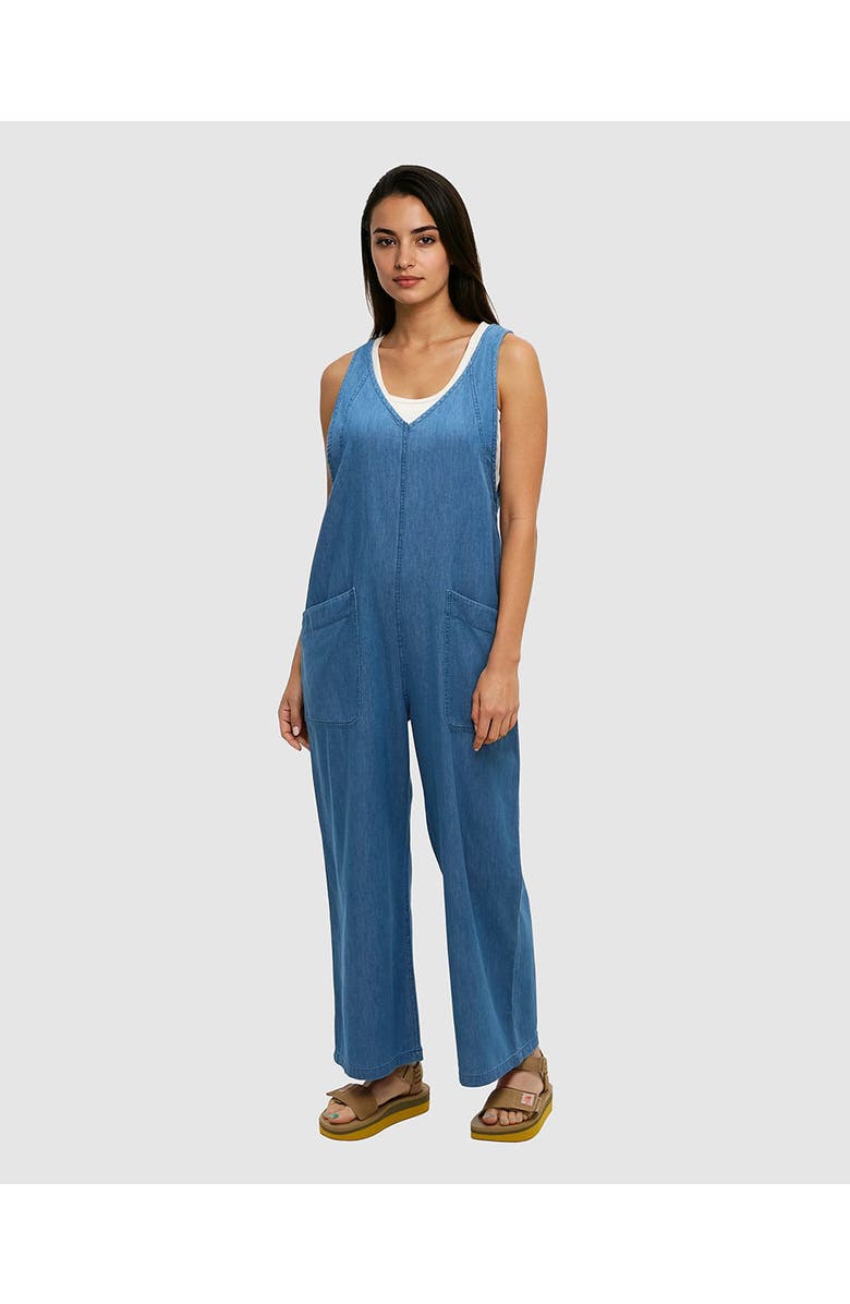 tentree Nova Overall, Main, color, Mid Wash