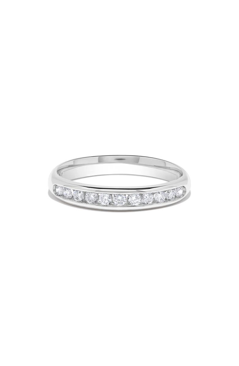 H.J. Namdar 14K White Gold Channel Set Round Diamond Band Ring - 0.25ct., Alternate, color, White Gold