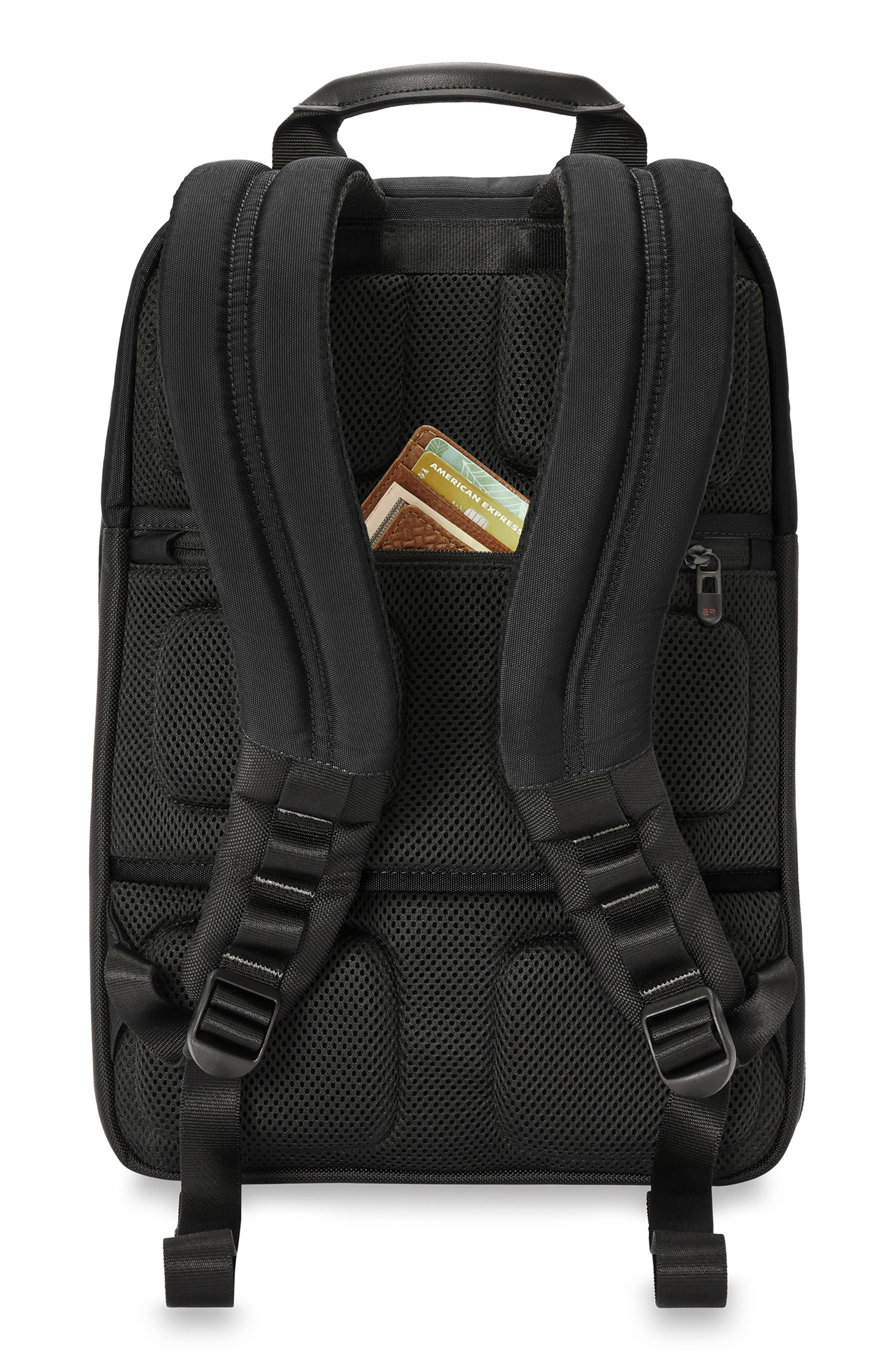 Briggs & Riley HTA Slim Expandable Backpack, Alternate, color, Black