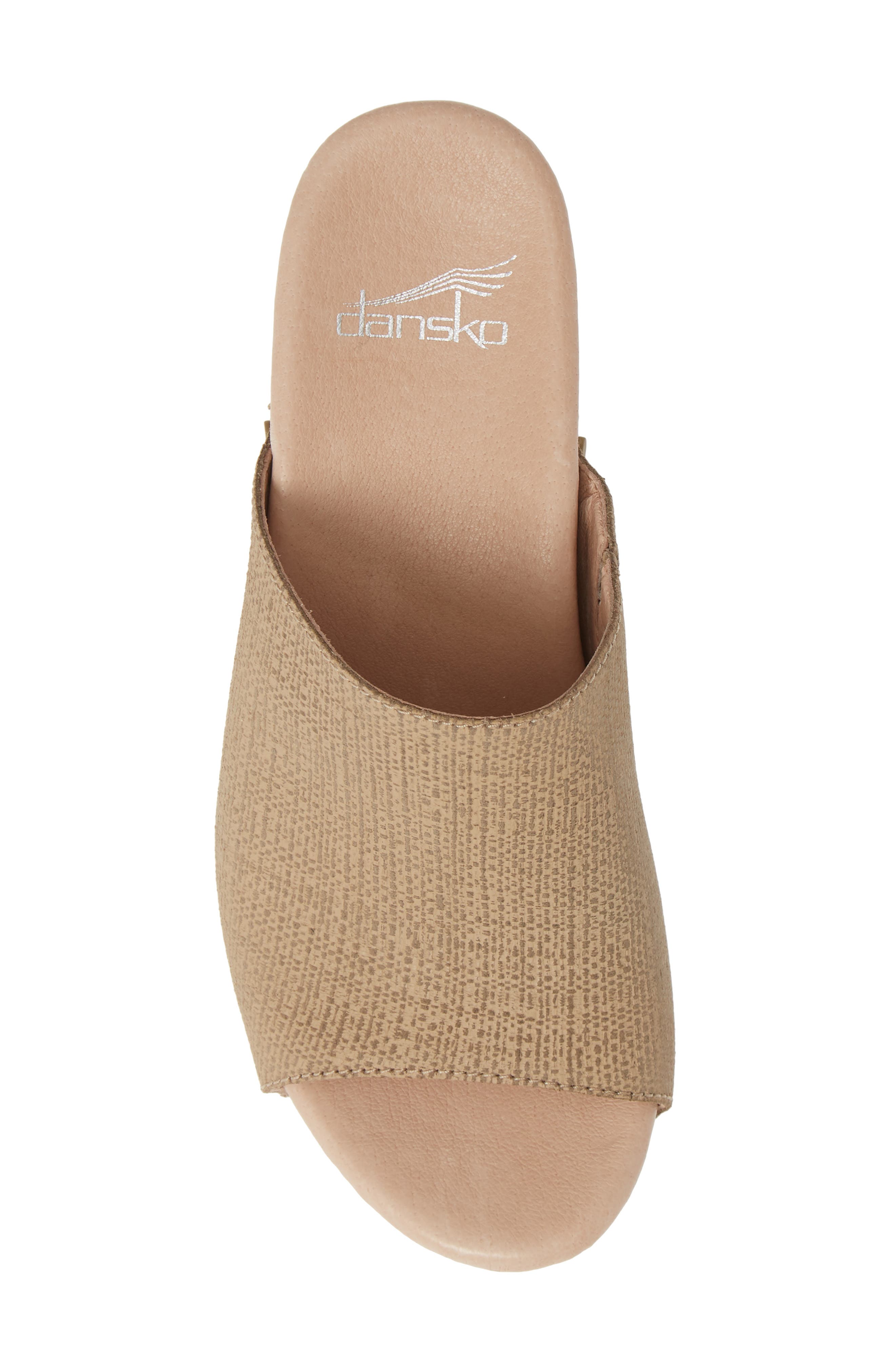 Maci Mule Sandal, Alternate, color, TAUPE LEATHER