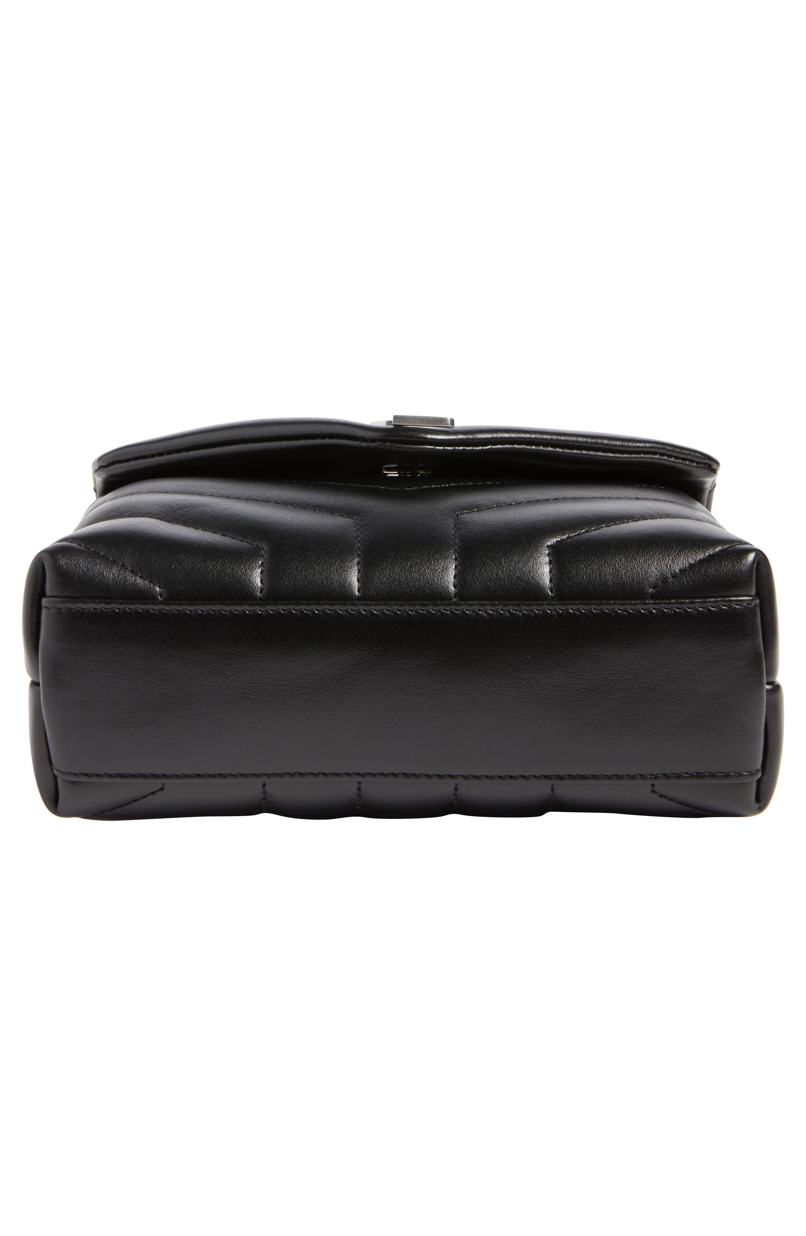 Toy Loulou Calfskin Leather Crossbody Bag, Alternate, color, NERO