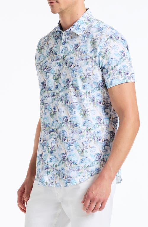 Robert Graham Short Sleeve Cotton Button-up Shirt
