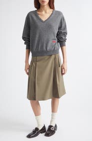 EENK Front Pleated Convertible Shorts