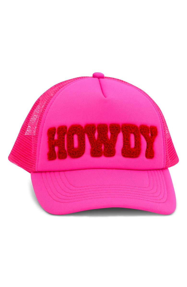 Iscream Kids' Howdy Trucker Hat, Alternate, color, Pink