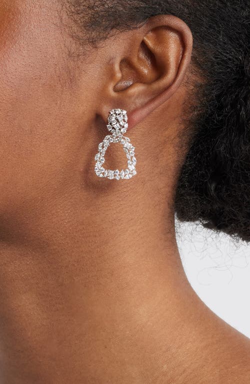 NORDSTROM NORDSTROM FANCY CUBIC ZIRCONIA SQUARE DROP EARRINGS