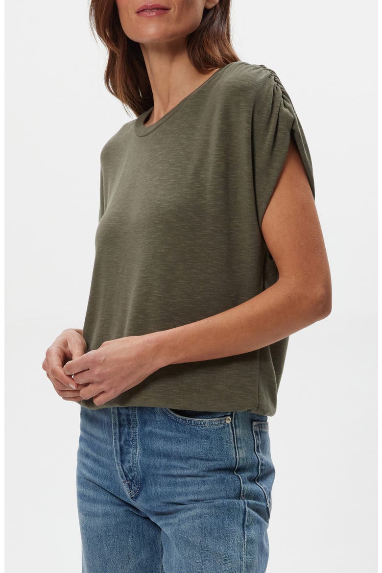 Sharron Cap Sleeve T-Shirt, Alternate, color, CAPER
